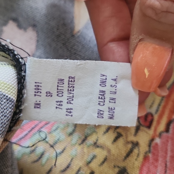 Vintage 90s Painted Pony Twill Artsy Parrot Tropical Jacket Medium - Picture 10 of 12